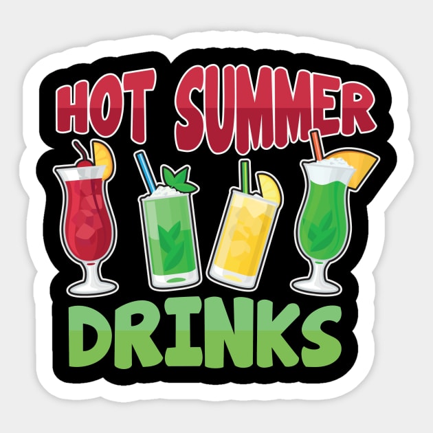 hot summer drinks Sticker by Diannas